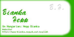 bianka hepp business card